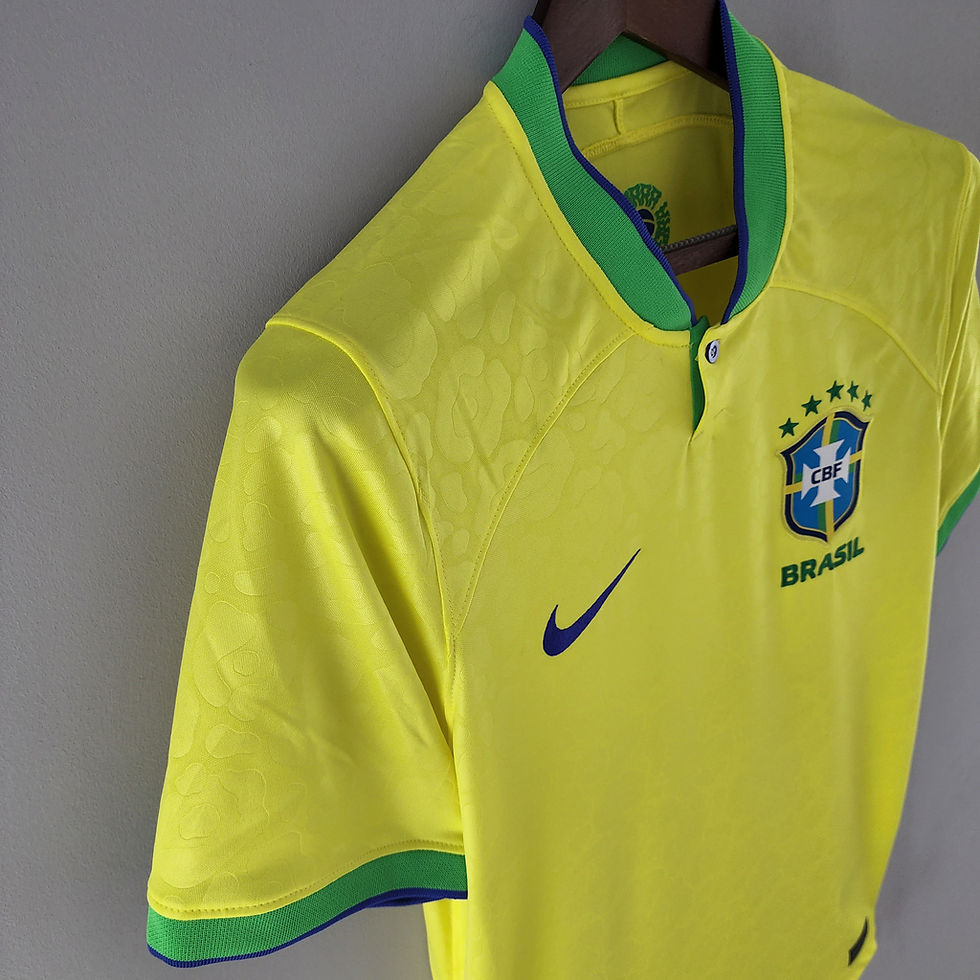 Miniatura: Camisa Seleção Brasileira I 2022 Torcedor Nike Masculina - Amarela