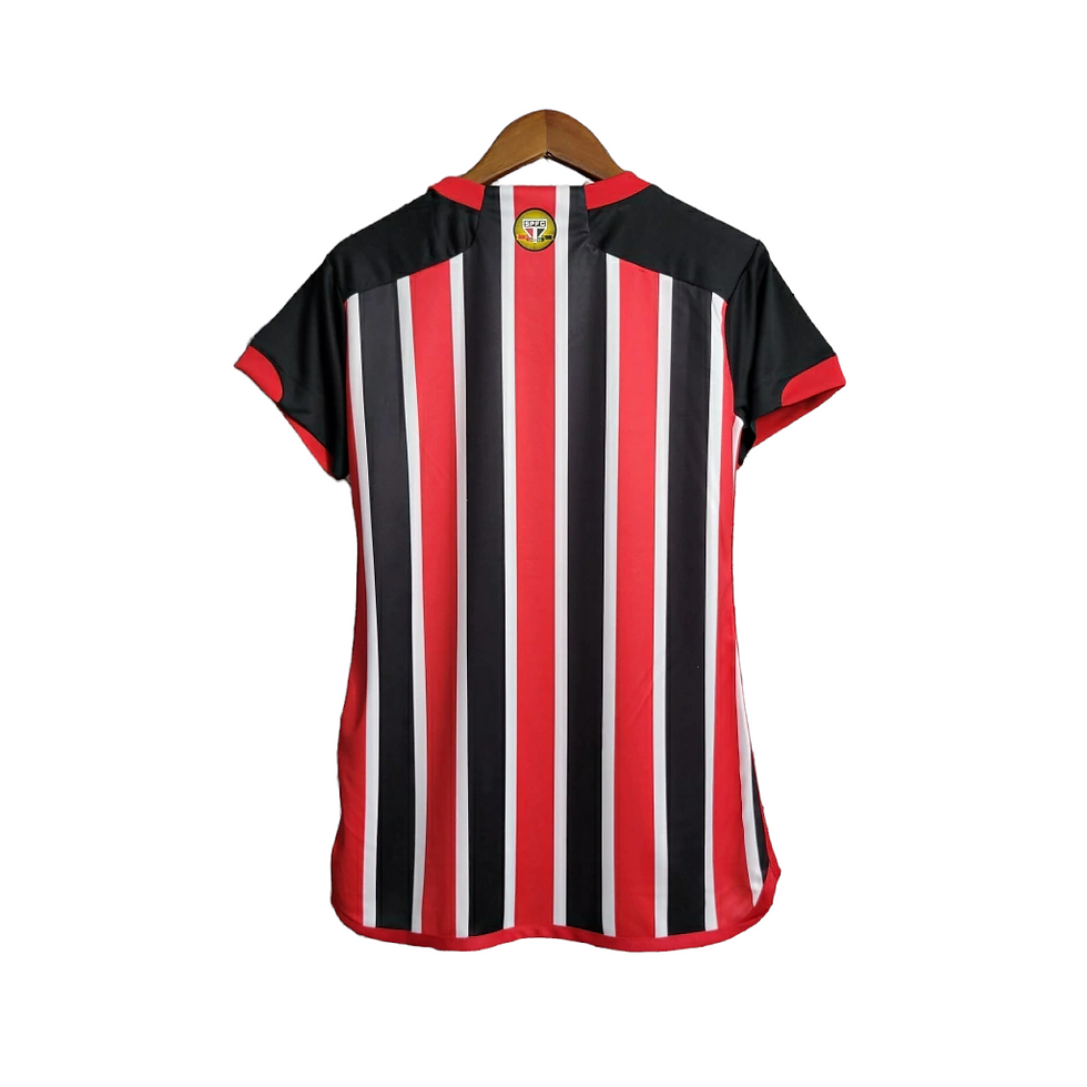 Miniatura: Camisa São Paulo II 23/24 - Torcedor Adidas Feminina - Vermelha e preta