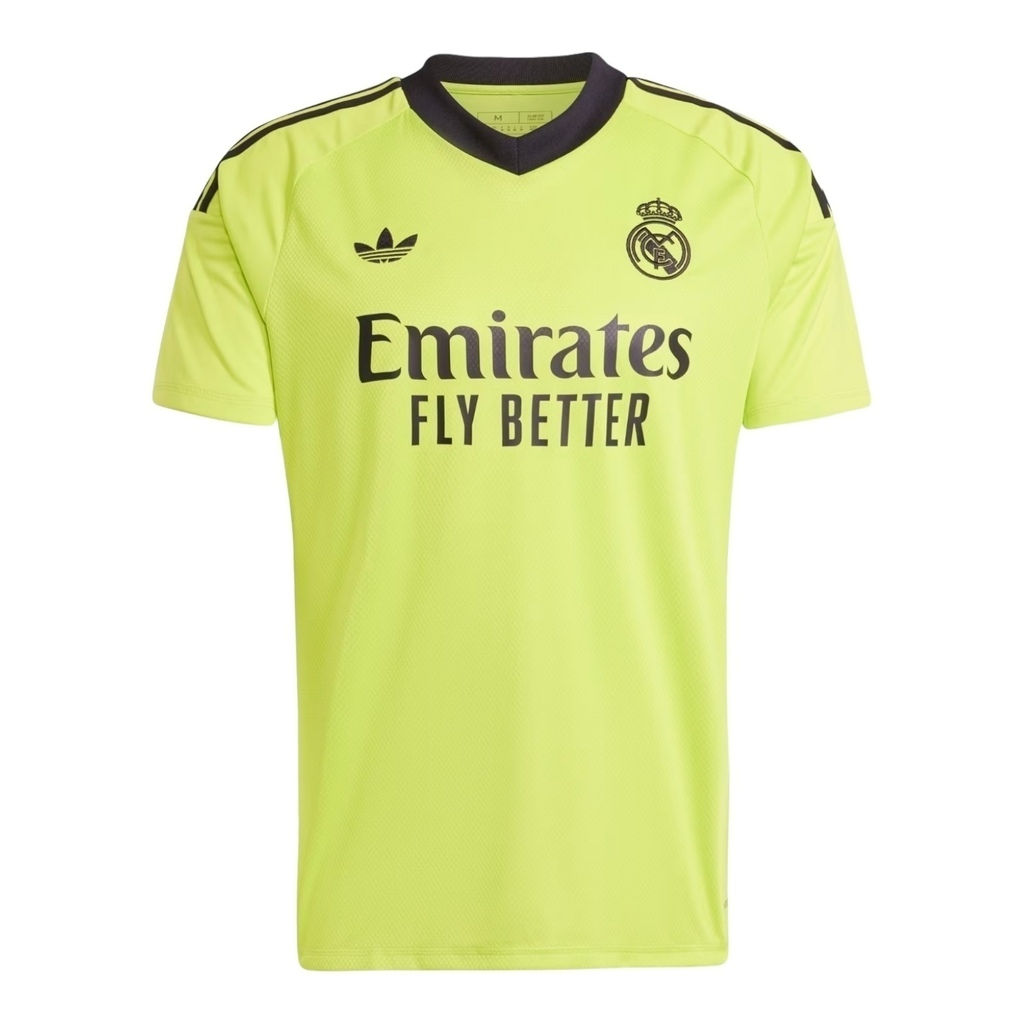 Camisa Real Madrid Goleiro III 24/25 - Torcedor Adidas Masculina - Amarela com d