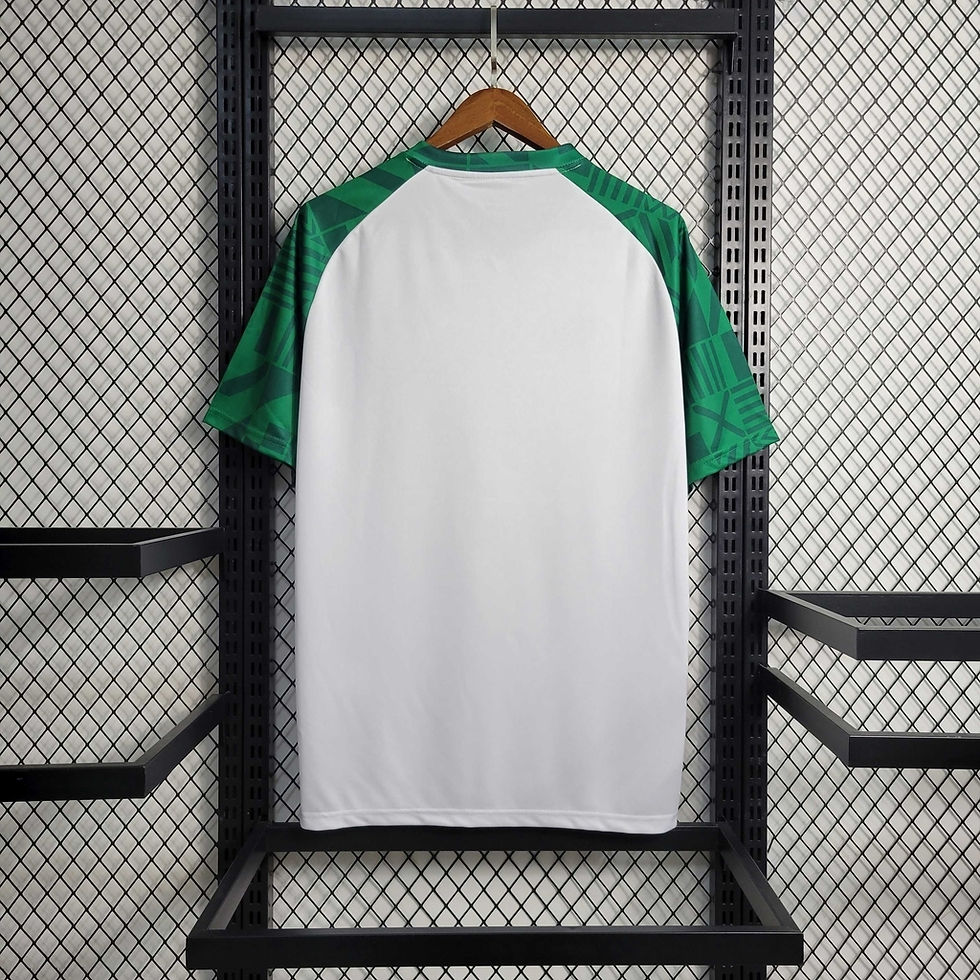 Miniatura: Camisa Palmeiras Treino 23/24 - Torcedor Puma Masculina - Branca com detalhes em