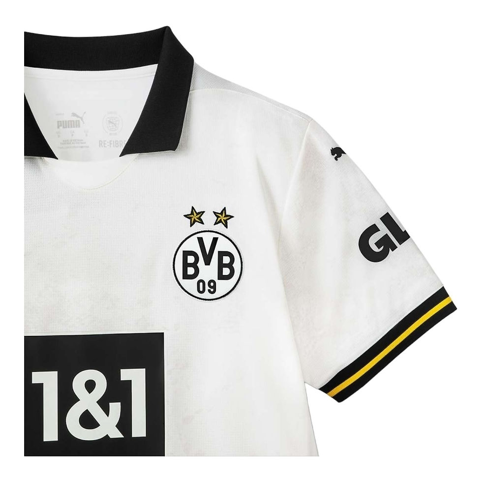 Miniatura: Camisa Borussia Dortmund III 24/25 - Torcedor Puma Masculina - Branca com detalh