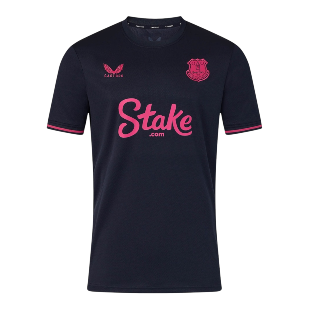 Camisa Everton IV 25/26 - Torcedor Castore Masculina - Azul com detalhes em rosa