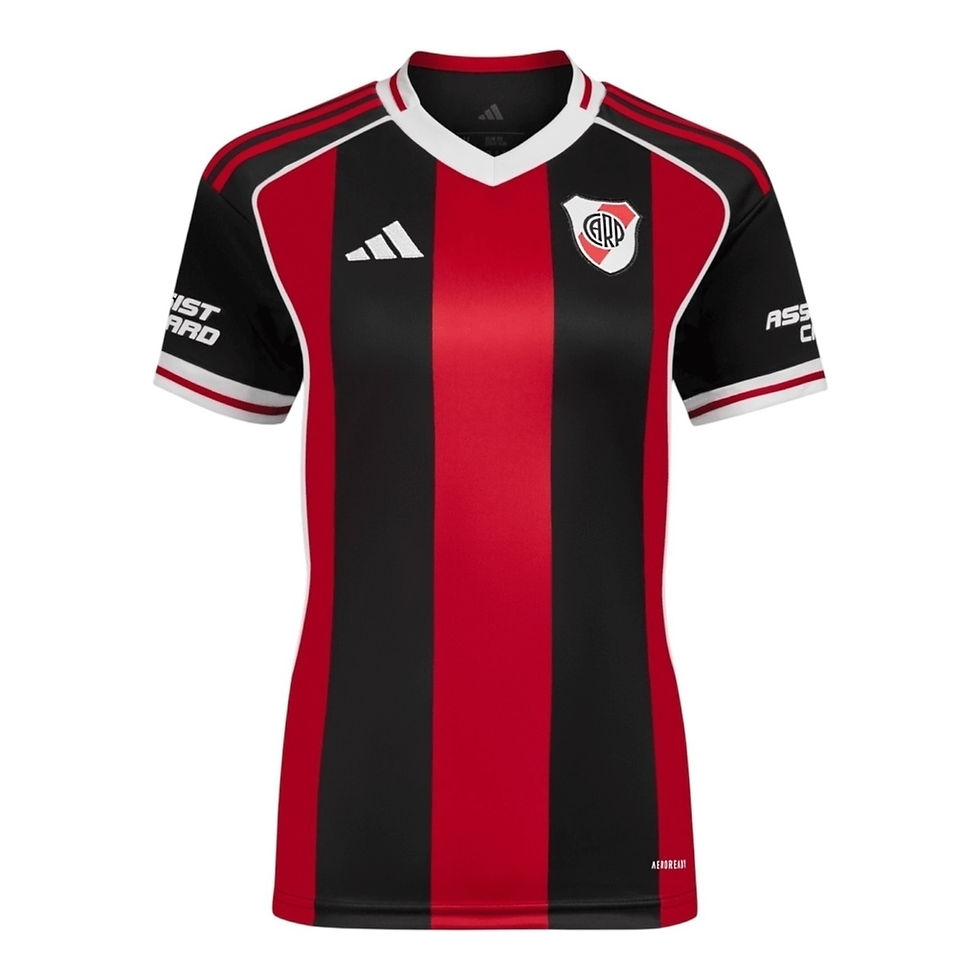 Miniatura: Camisa River Plate II 25/26 - Torcedor Adidas Feminina - Preta e vermelha