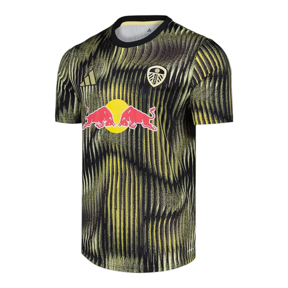 Miniatura: Camisa Leeds Pré-jogo 25/26 - Torcedor Adidas Masculina - Preta com detalhes em 