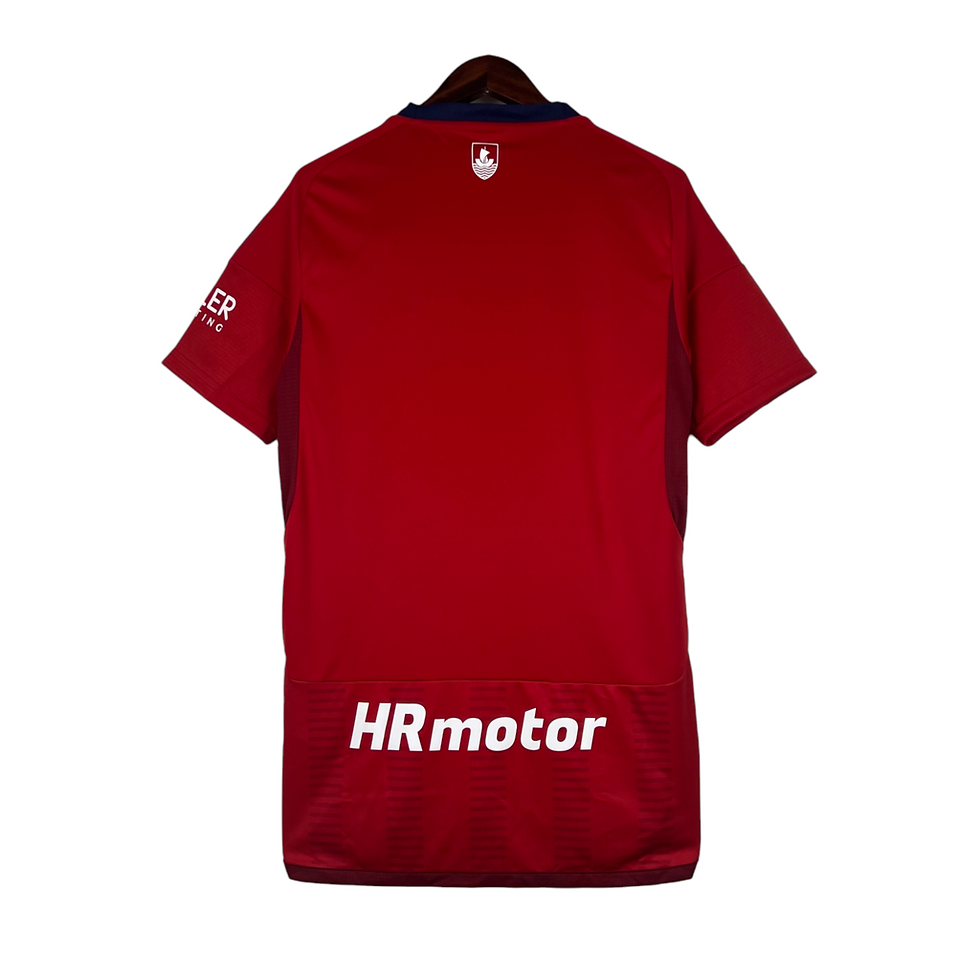 Miniatura: Camisa Osasuna I 23/24 - Torcedor Adidas Masculina - Vermelha com detalhes em az