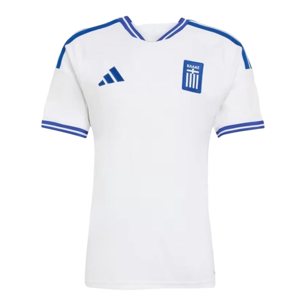 Camisa Seleção Grécia I 26/27 - Torcedor Adidas Masculina - Branca com detalhes