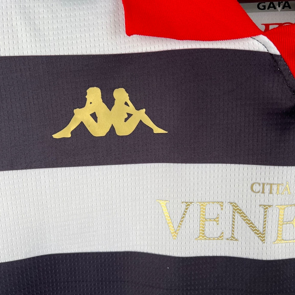 Miniatura: Camisa Venezia III 23/24 - Torcedor Kappa Masculina - Branca com detalhes em pre
