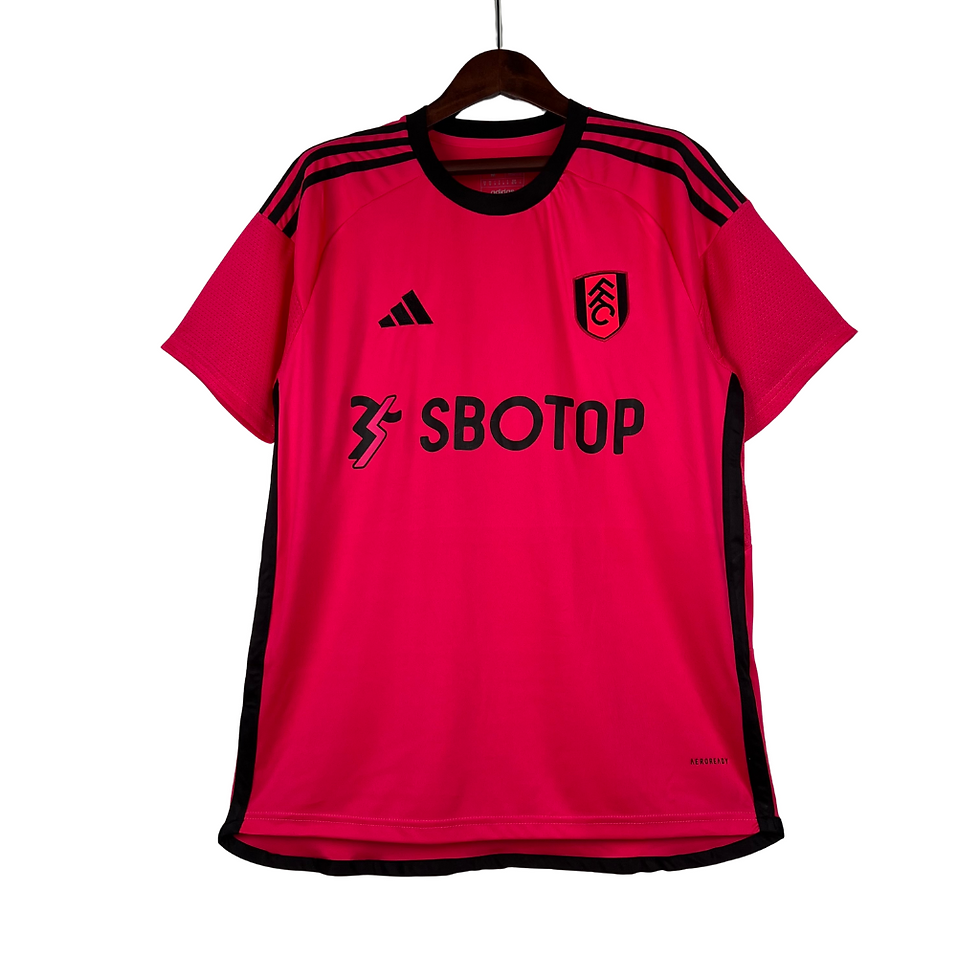 Miniatura: Camisa Fulham Away 23/24 - Torcedor Adidas Masculina - Rosa