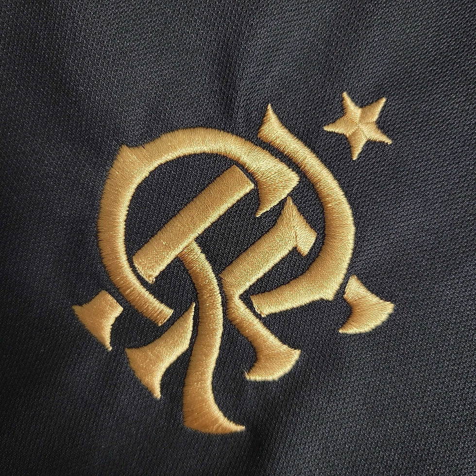 Miniatura: Camisa Flamengo 23/24 polo - Torcedor Adidas Masculina - Preta com detalhes em v