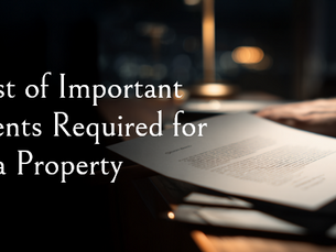 Checklist of Important Documents Required for Buying a Property