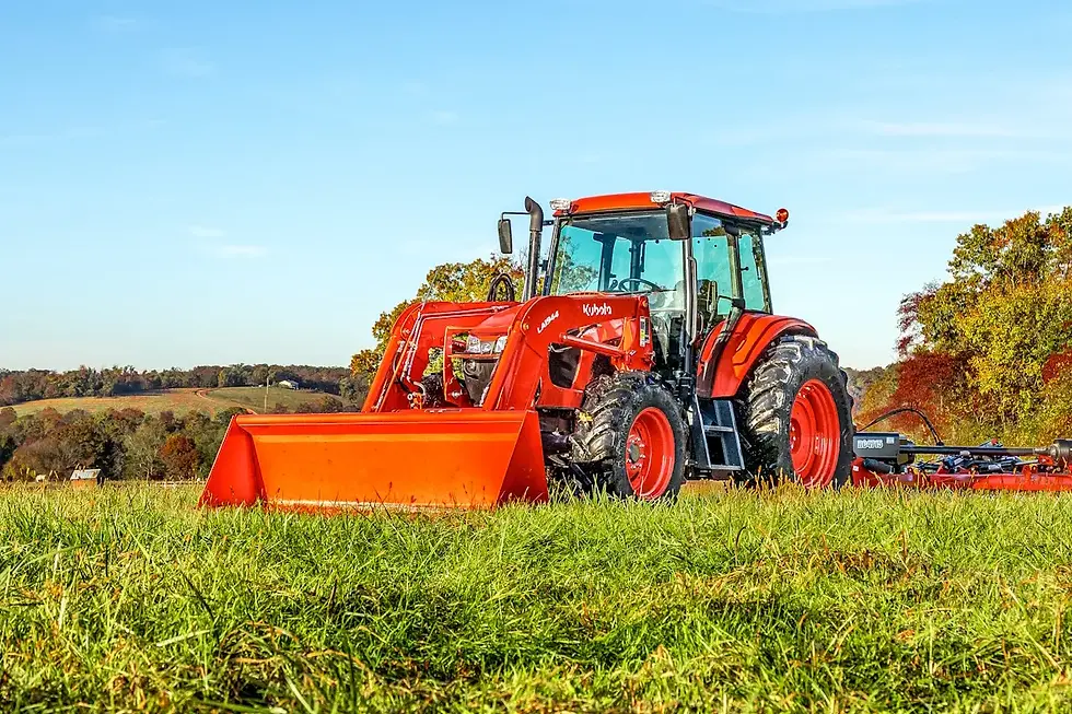 Kubota M5 or M6 Series utility tractor with front loader working in a field — 0% APR for 36 months plus 2 Year Orange Protection at Glenn B. Dorning Inc. in Ontario, CA