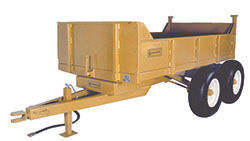 Gearmore hydraulic dump trailer in 1.5 to 8-ton capacities for tractor operations