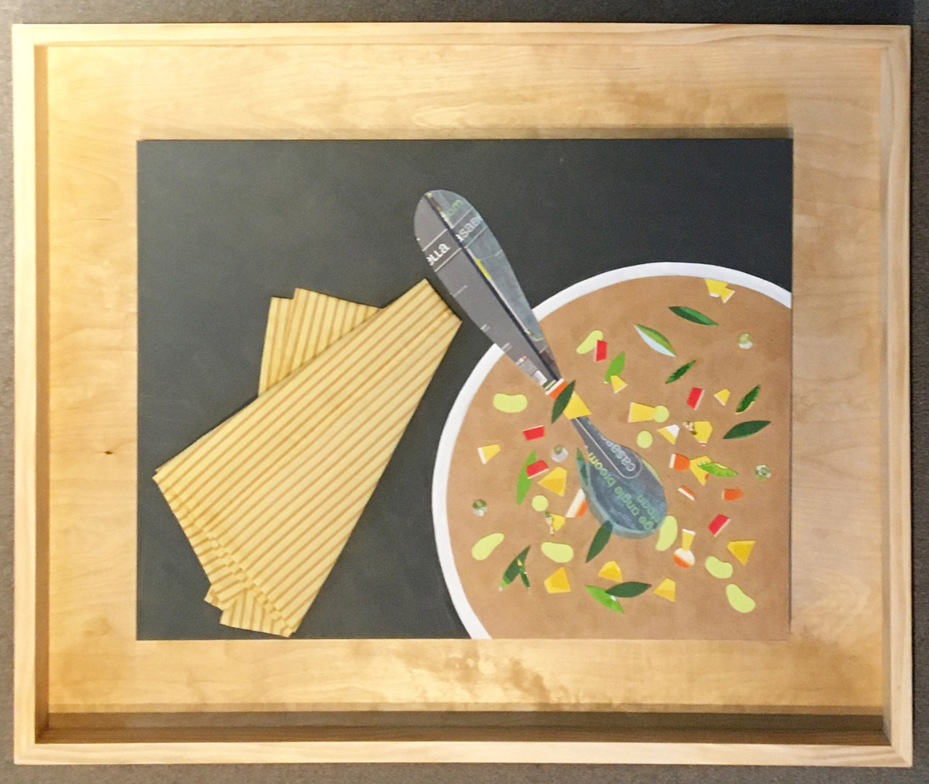 Pellitteri cut paper collage still life