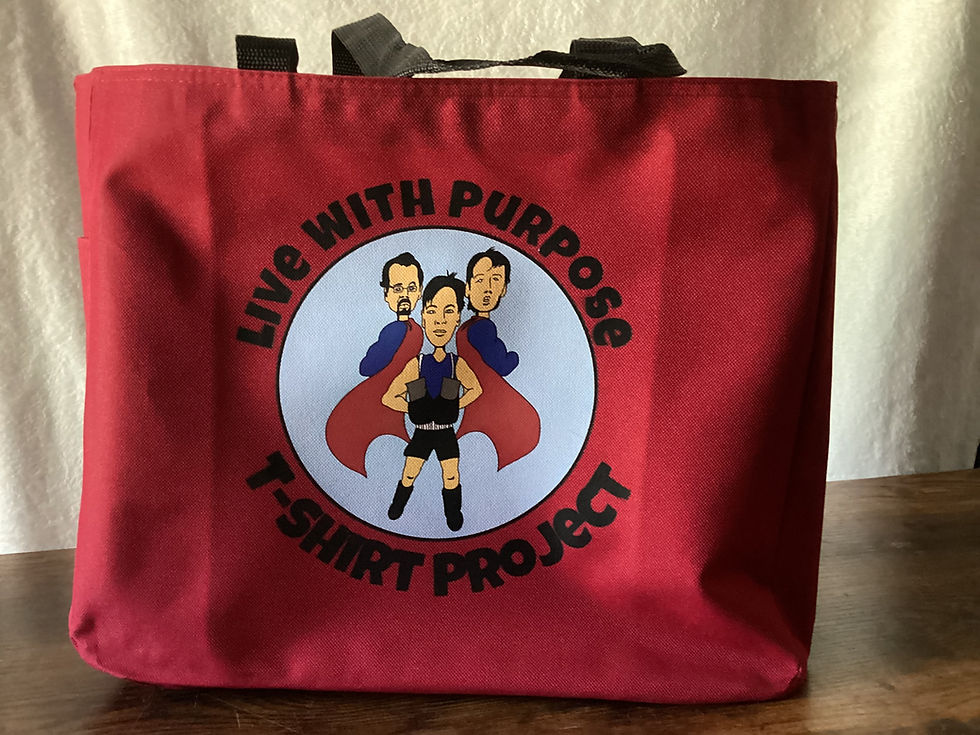 Burgundy Logo tote