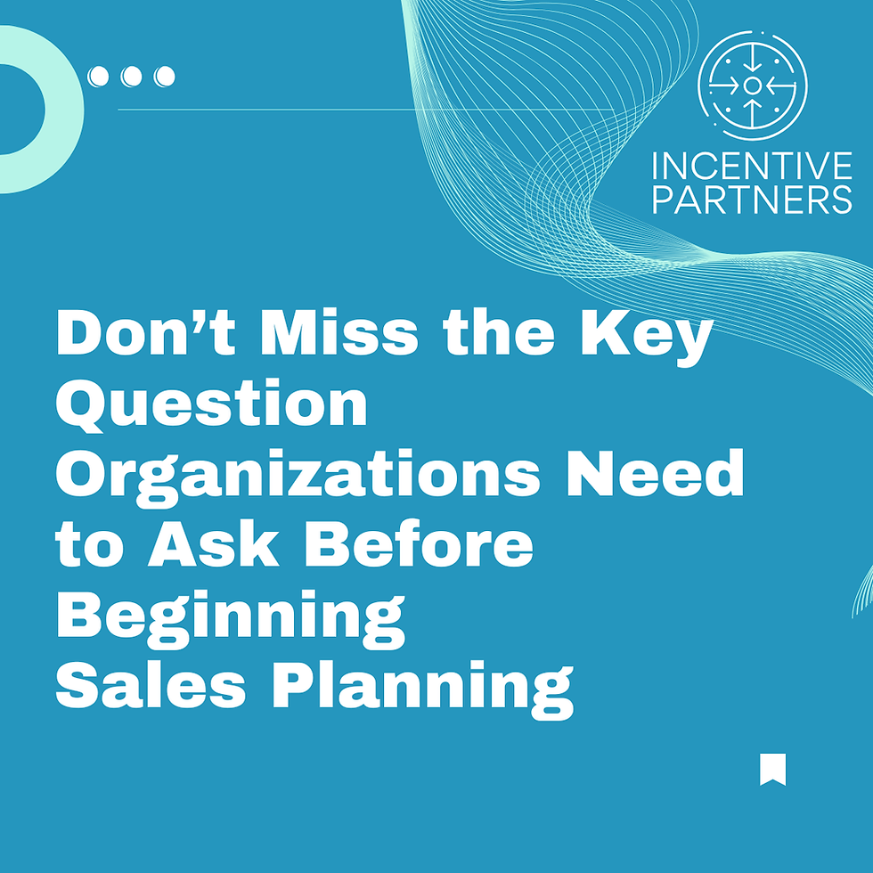 Sales Planning Isn't a Quota Exercise: Why Revenue Leaders Need a Strategic Growth Framework - Sales Plan Series Part 1 of 2