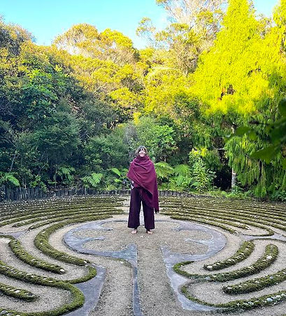 Dawn at Te Moata labyrinth New Zealand