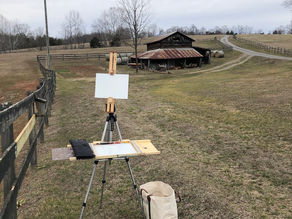 Plein Air with Charlie and Picasso