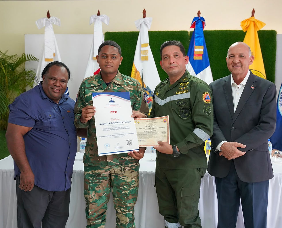 CTC y CEMED capacitan a militares y miembros de organismos de socorro en drones y nuevas tecnologías