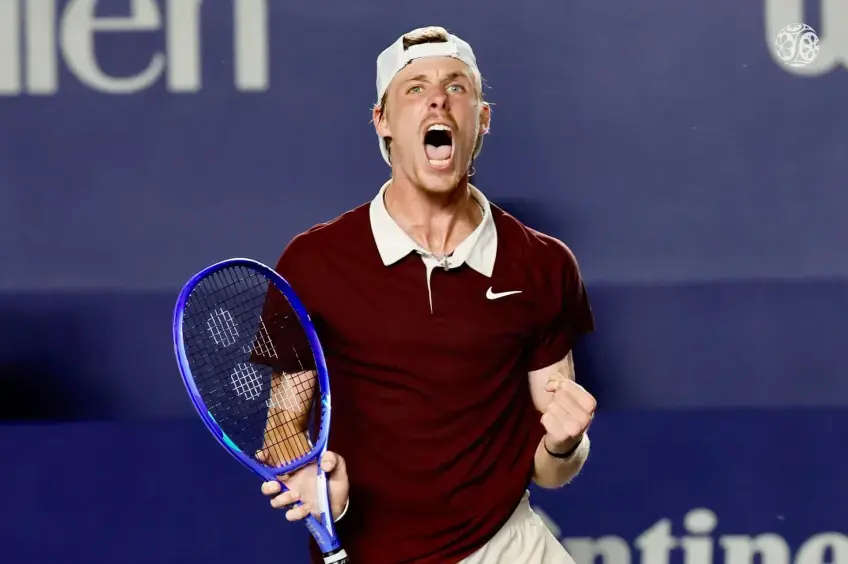 Shapovalov reacts after match point and making it into an atp 250 final