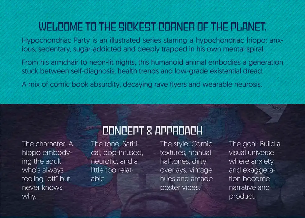 Desarrollo y concepto del universo Hypochondriac Party