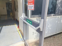 fire exit panic bar door
