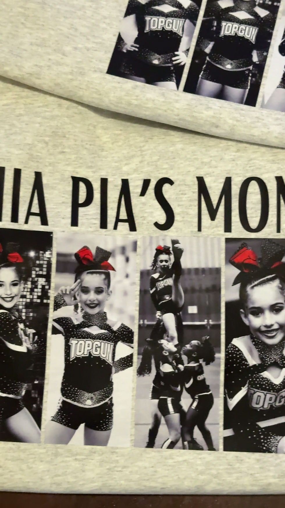 Thumbnail: Custom Cheer Mom Photo Crewneck Sweater