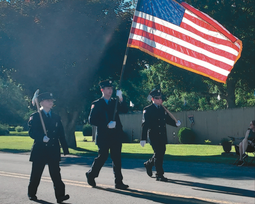 Photo illustrating article: Clark Mills Parade