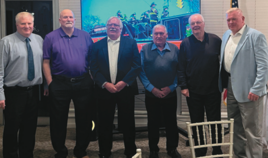 Photo illustrating article: Clinton FD Honors