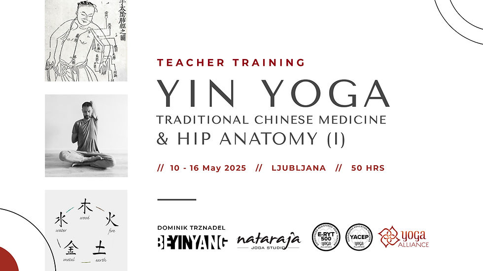 Yin Yoga Teacher Training – Chinese Medicine, Meridian Yin & Hip Anatomy (50 hours)