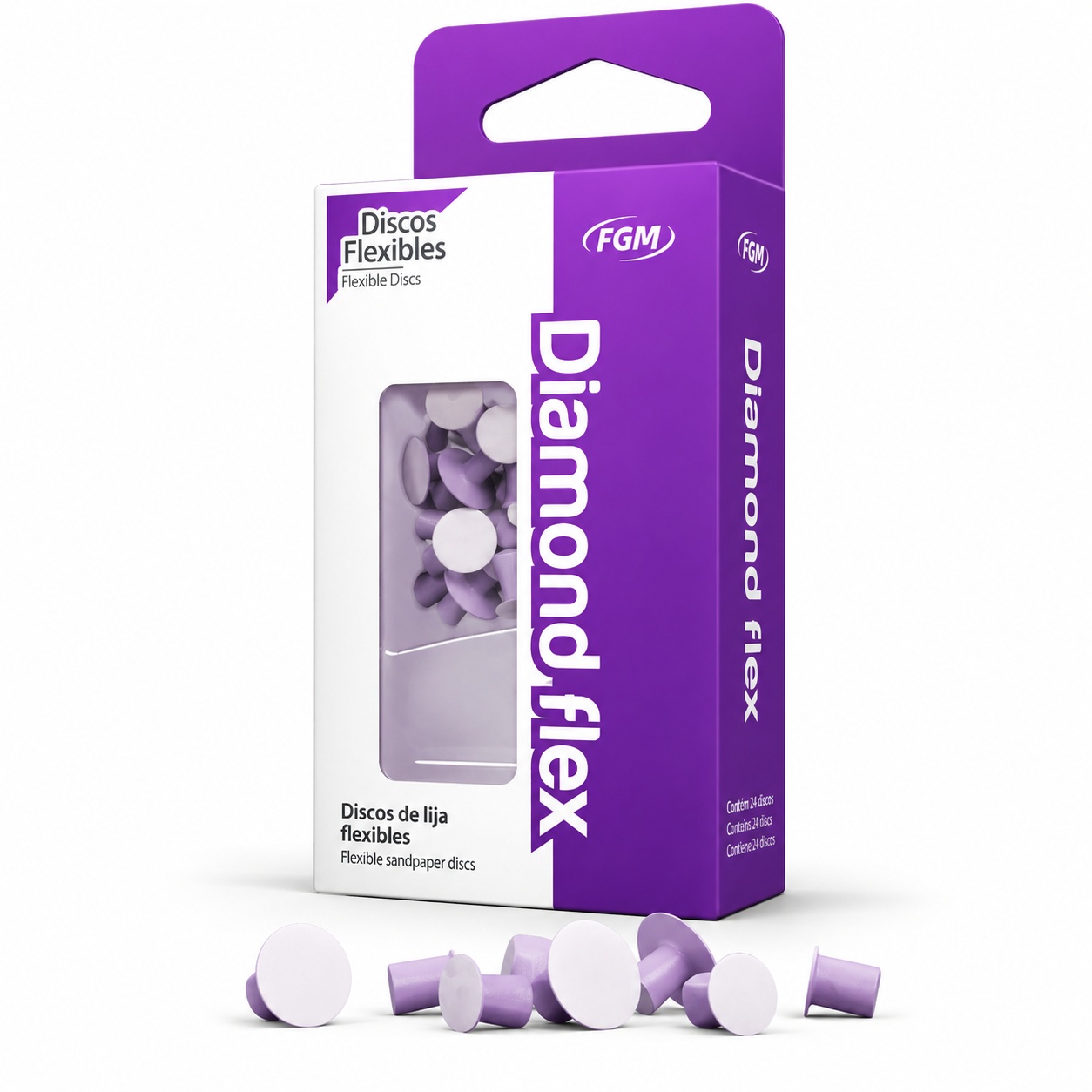 DIAMOND FLEX DISCOS FIELTRO 8-12 MM + MANDRIL 24 UNIDADES