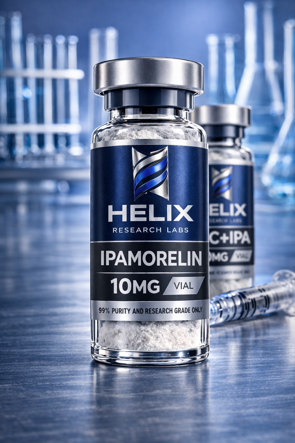 Vials of Helix Ipamorelin 10mg