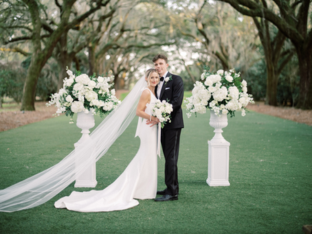 A Timeless Celebration Under the Oaks | Rylee Grace and James at Legare Waring House