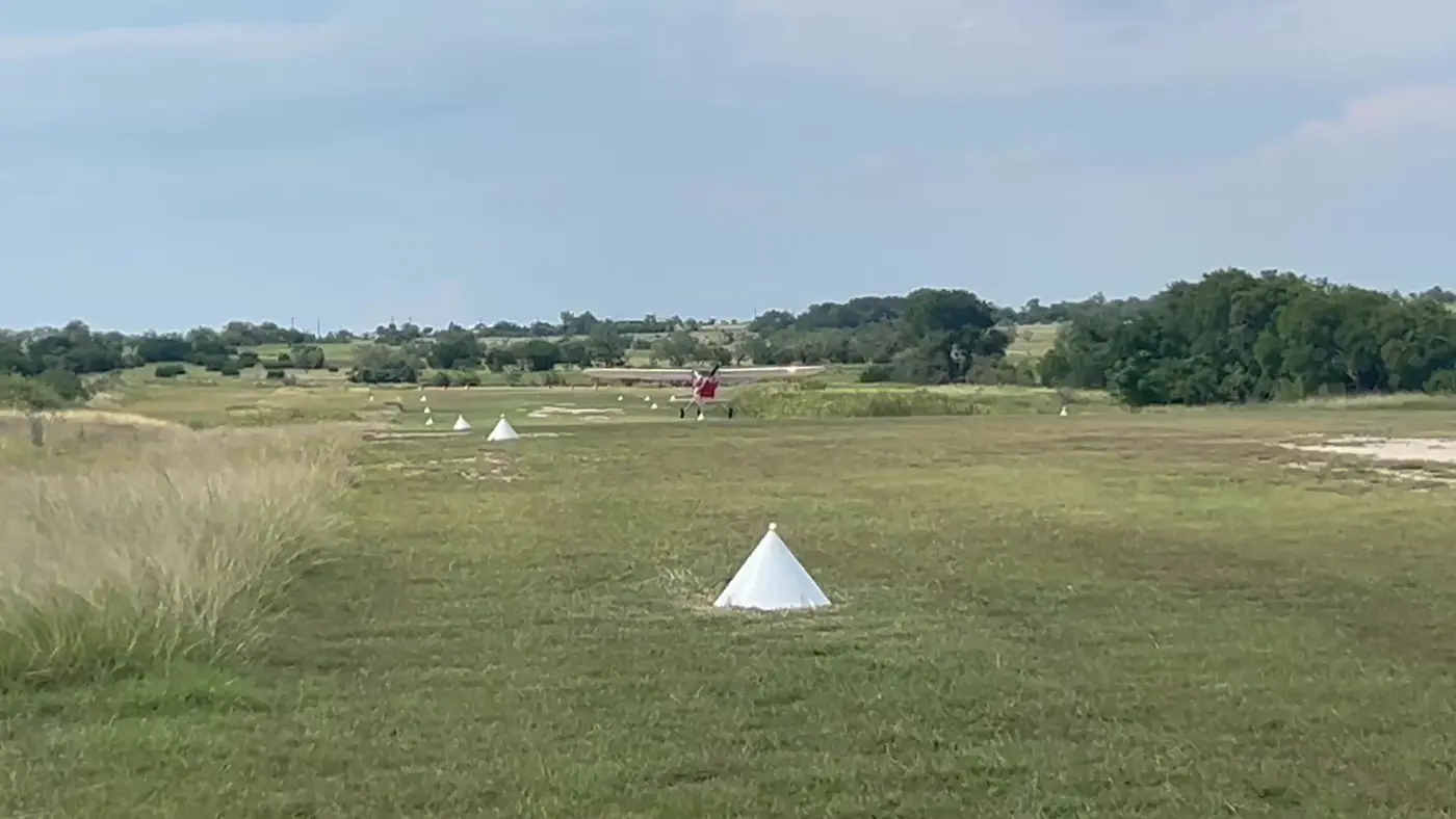 Grass runway at Stiletto Airpark XS79