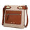 Thumbnail: Brown /Beige color crossbody handbag