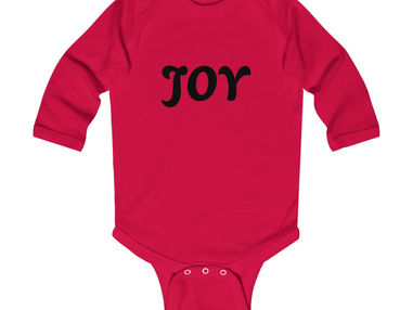 Joy, Unisex Long Sleeve Baby Jumpsuit