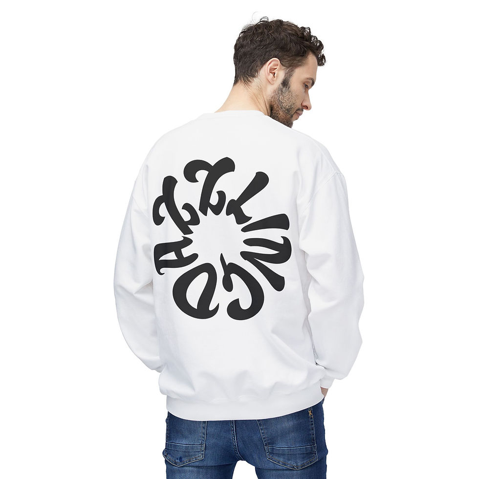 Thumbnail: Black Gem/Dazzling- Front & back Crewneck Sweatshirt