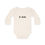 الصورة المصغرة: Organic Natural Color Alphabet B for Bulb Design Baby Long Sleeve Body suit