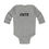 Thumbnail: Heather Color "Cute" Infant Long Sleeve Body Suit