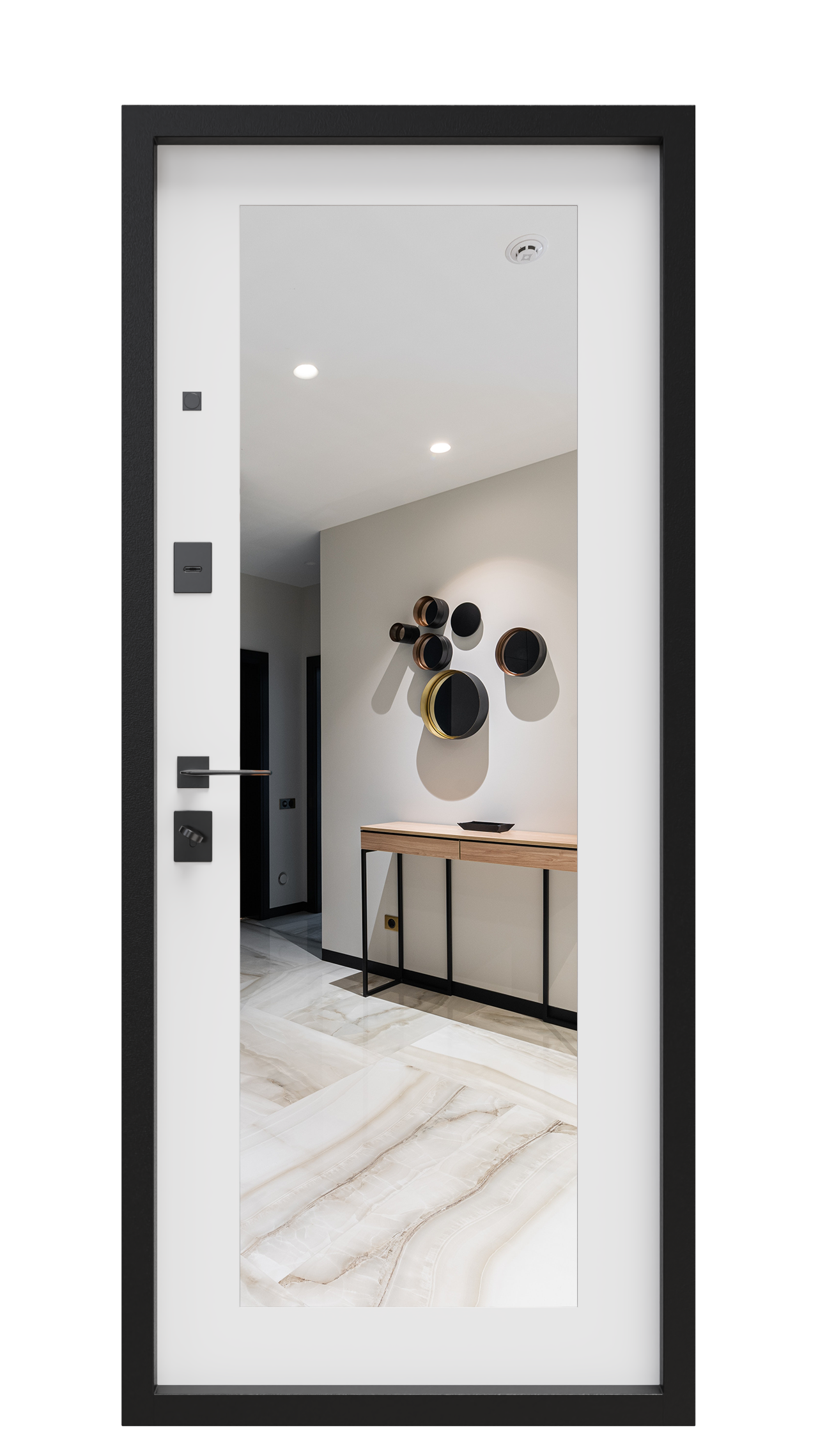 Зеркало, белый супермат