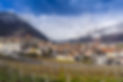 Looking across the village of Chur in so