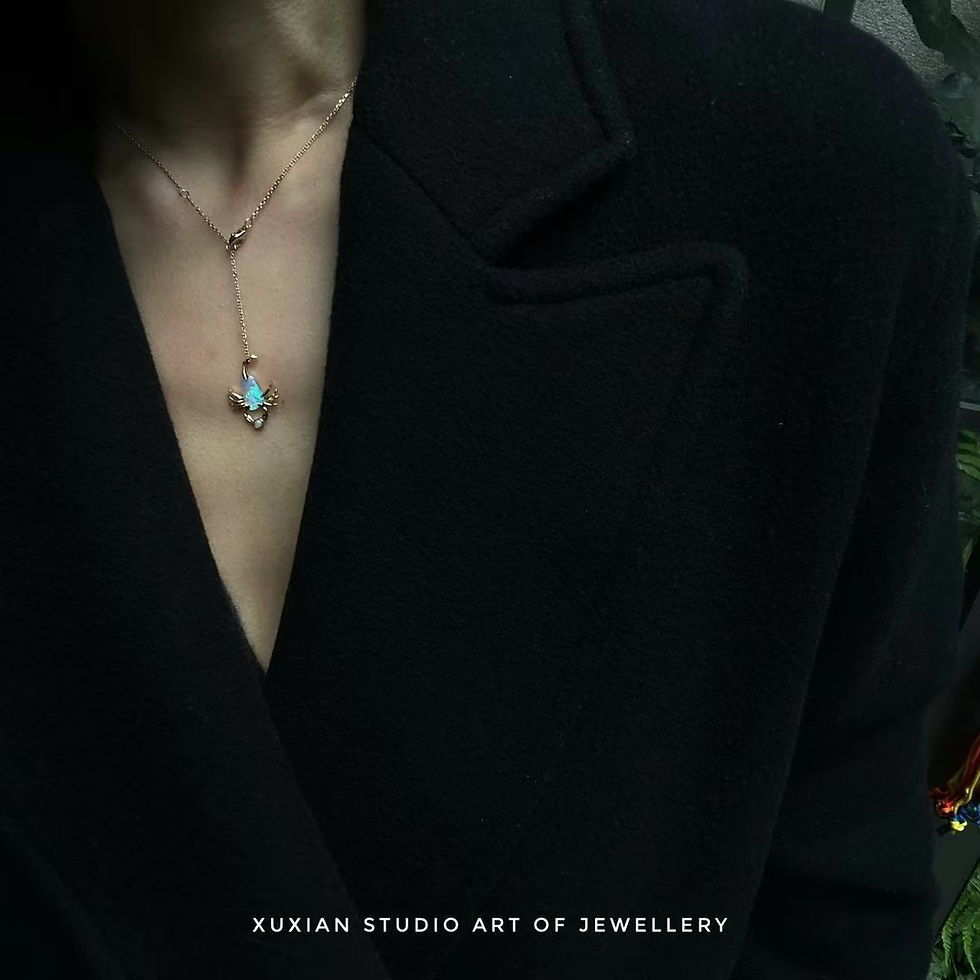 Thumbnail: Sun and Moon's Radiance – Layered Necklace（sold out）