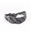 Miniature : Bandeau en cravate upcyclée artisanal noir violet rayure