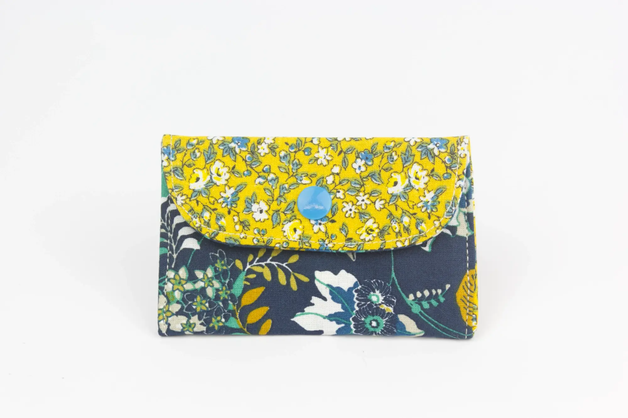 porte carte artisanal écoresponsable fleurs