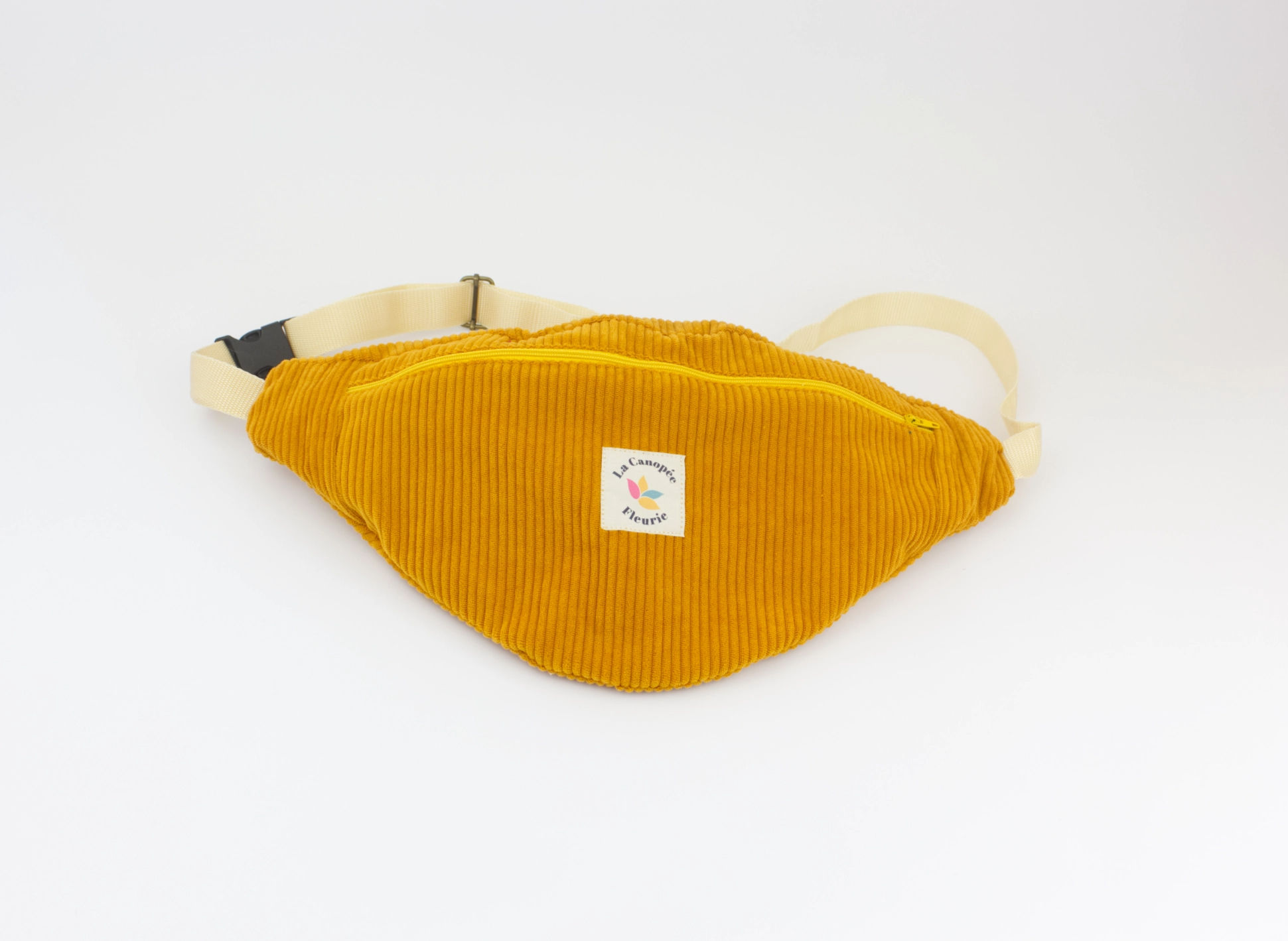 Sac banane artisanal coloré jaune