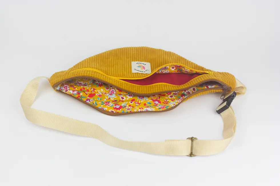 Sac banane artisanal coloré