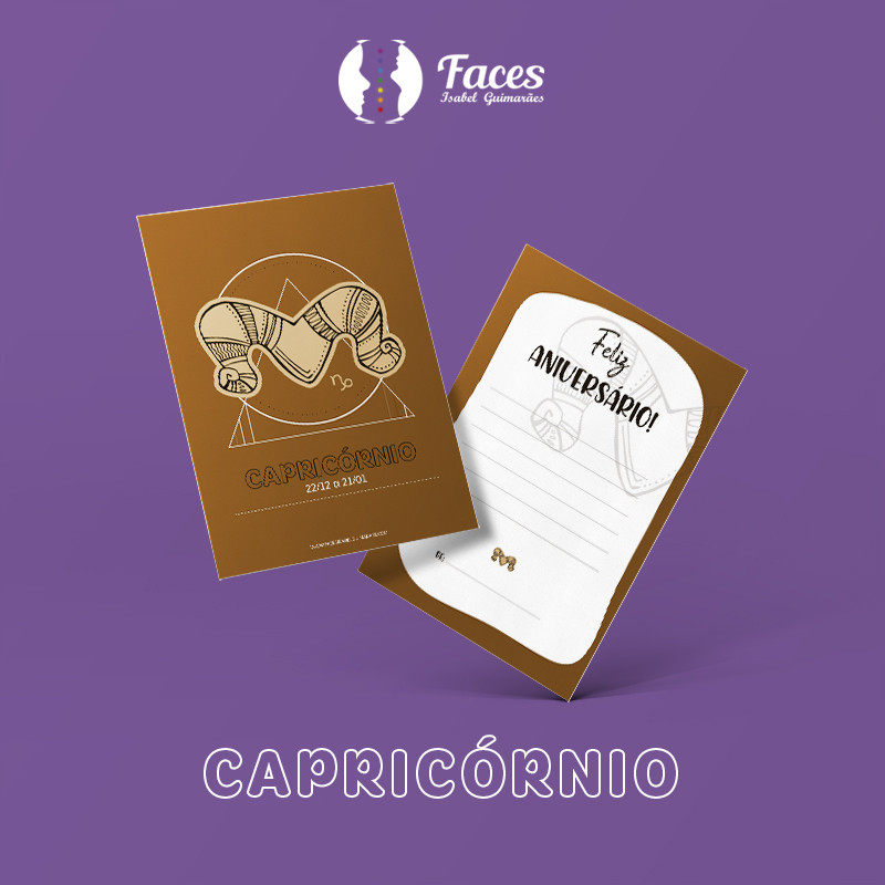 Postal de Aniversário - Capricórnio