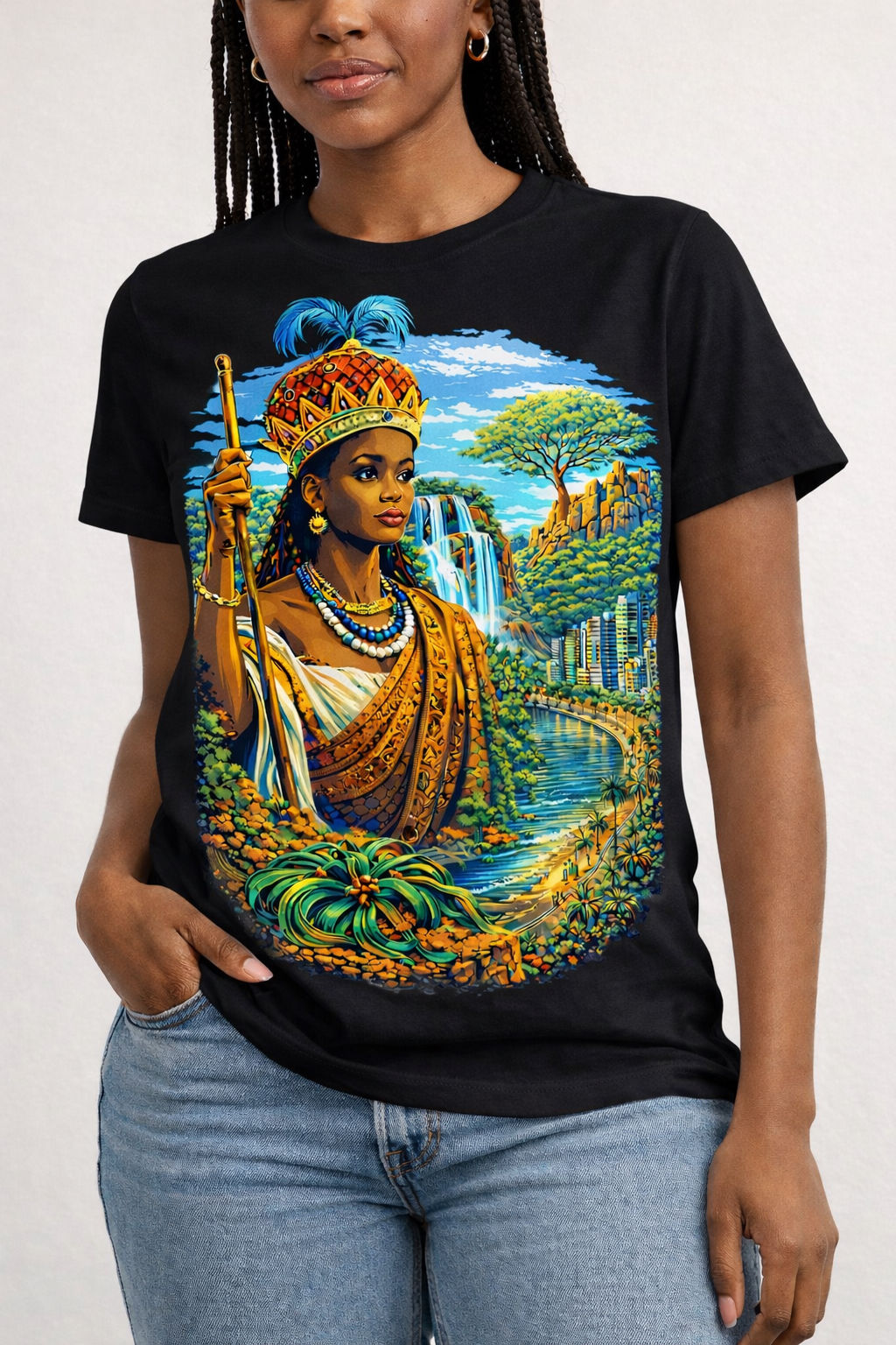 Queen of Angola Heritage Graphic T-Shirt