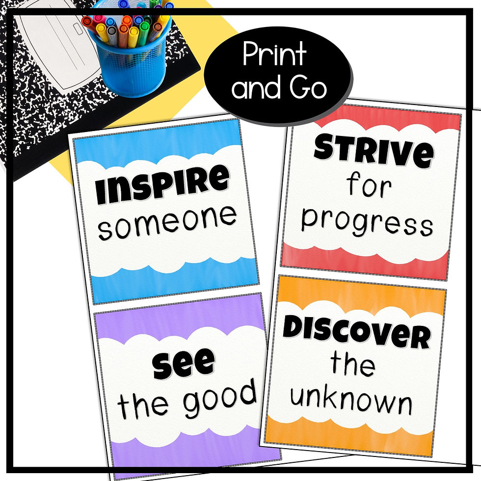 Thumbnail: Back to School Bulletin Board Kit: 180 Days of School Opportunities - Editable