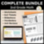 2nd Grade iReady Math Exit Tickets, Worksheets, Slideshows, Vocabulary, and Projects