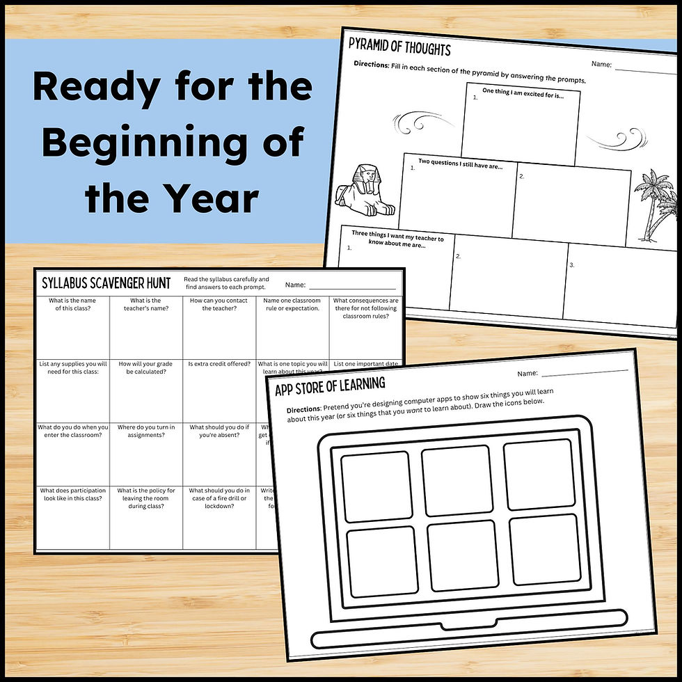 Thumbnail: Editable Syllabus Scavenger Hunt